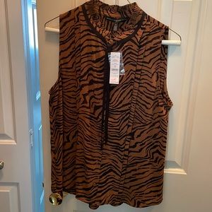 WHBM Tiger Pleated Shell
